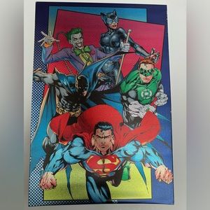 Pop Creations DC Posters (x2) Justice League & Batman